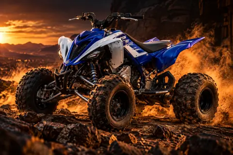 Pilote en quad Grizzly dans la Palmeraie